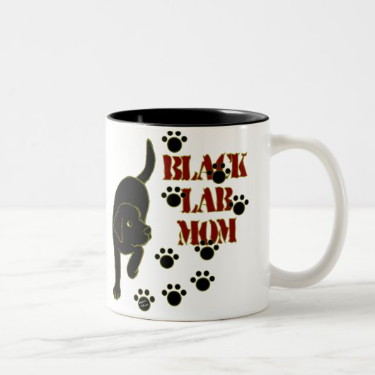 Black Lab mama Tweekleurige Koffiemok (Rechts)