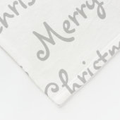 Black Lab Merry Kerstdog Labrador Fleece Deken (Hoek)