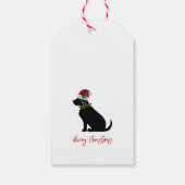 Black Lab Merry Kerstkerstkerstkerstkerstkerstkers Cadeaulabel (Achterkant)