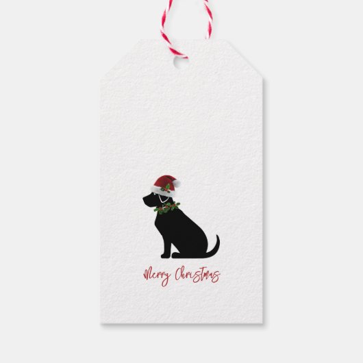 Black Lab Merry Kerstkerstkerstkerstkerstkerstkers Cadeaulabel (Achterkant)