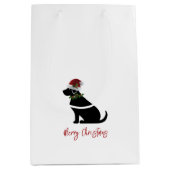Black Lab Merry Kerstkerstkerstkerstkerstkerstkers Medium Cadeauzakje (Voorkant)
