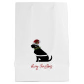 Black Lab Merry Kerstkerstkerstkerstkerstkerstkers Medium Cadeauzakje (Achterkant)