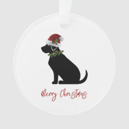 Black Lab Merry Kerstkerstkerstkerstkerstkerstkers Ornament