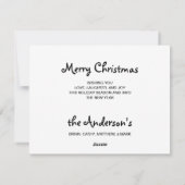 Black Lab Merry kerstlabrador Santa Dog Feestdagenkaart (Achterkant)