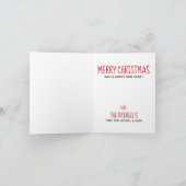 Black Lab Merry Kerstmis - Labrador Cute Dog Feestdagen Kaart (Binnen)