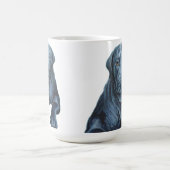 Black Lab Mok Coffee Cup Blue Dog Art Cup (Center)