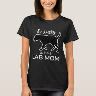 Black Lab Mom Labrador Retriever Lucky St Patrick T-shirt