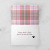 Black Lab Mom Plaid Kaart (Binnen)