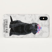 Black Lab Mom Puppy Labrador Case-Mate iPhone Case (Achterkant (horizontaal))