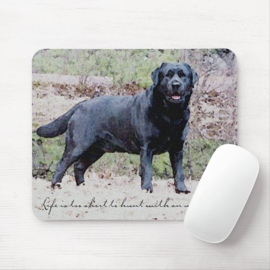Black Lab Mousepad Muismat (Met muis)