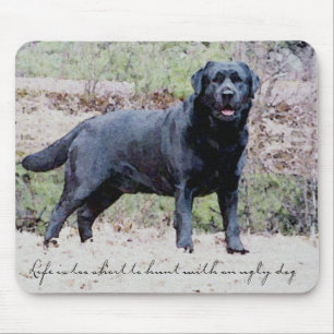 Black Lab Mousepad Muismat