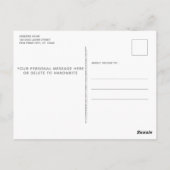 Black Lab New Address Dog Moving Announcement Post Briefkaart (Achterkant)