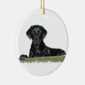 Black Lab Ornament (Rechts)