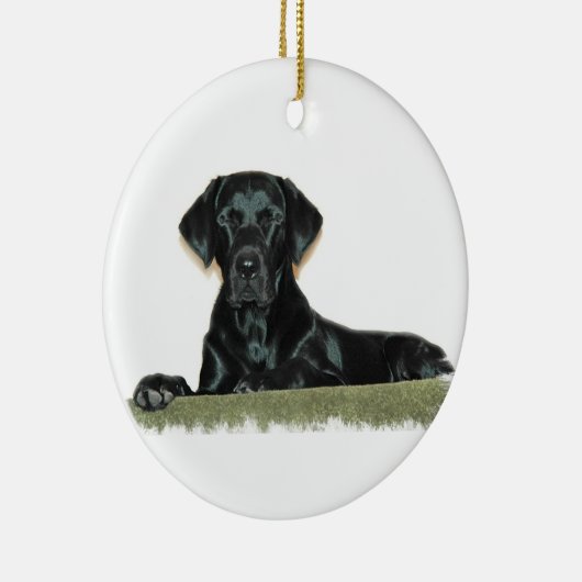 Black Lab Ornament (Rechts)