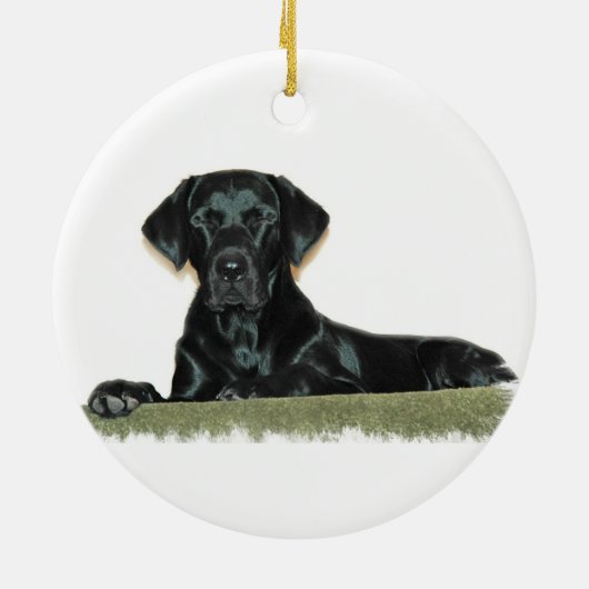 Black Lab Ornament (Achterkant)