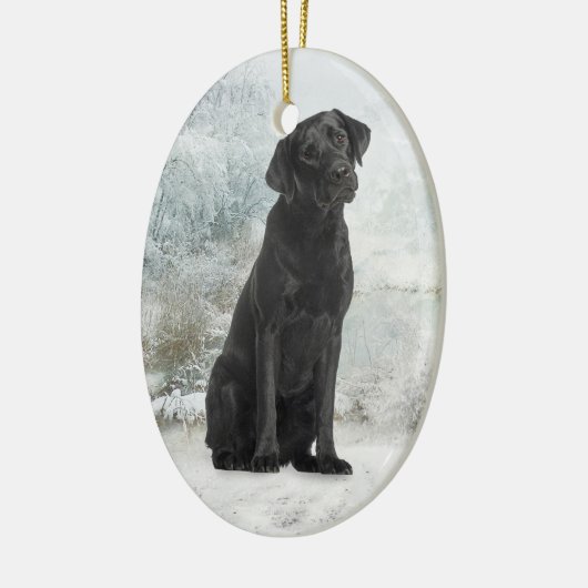 Black Lab Ornament (Links)
