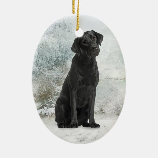 Black Lab Ornament (Achterkant)