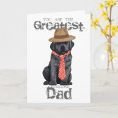 Black Lab Pap Kaart (Gele Bloem)