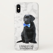 Black Lab Papa Puppy Labrador Case-Mate iPhone Case (Achterkant)