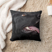 Black Lab Pet Dog Sierkussen Home Decor (Deken)