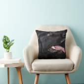 Black Lab Pet Dog Sierkussen Home Decor (Stoel)