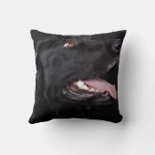 Black Lab Pet Dog Sierkussen Home Decor (Achterkant)