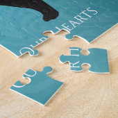 Black Lab Pet Memorial Sympathy Pet Loss Design Legpuzzel (Zijkant)