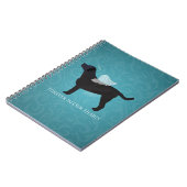 Black Lab Pet Memorial Sympathy Pet Loss Design Notitieboek (Linkerzijde)