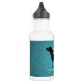 Black Lab Pet Memorial Sympathy Pet Loss Design Waterfles (Links)