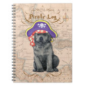 Black Lab Pirate Notitieboek (Voorkant)