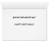 Black Lab "Pleasant Surprises" (Verjaardagskaart) (Binenzijde Horizontaal (Onderkant))