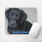 Black Lab Pup Playtime Muismat (Met muis)