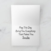 Black Lab Puppy Birthday Kaart (Binnen)