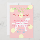 Black Lab Puppy Birthday-uitnodigingen Kaart (Achterkant)