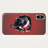 Black Lab Puppy in feestelijke kerstmuts Case-Mate iPhone Case (Achterkant (horizontaal))