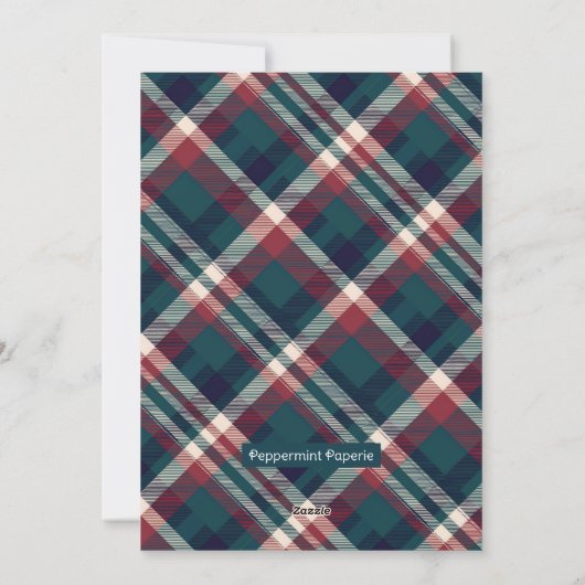 Black Lab Puppy in het winterbos Kerstwensen Feestdagenkaart (Achterkant)