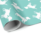 Black Lab Puppy Labrador Hond Cadeaupapier (Rol Hoek)