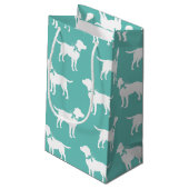 Black Lab Puppy Labrador Hond Klein Cadeauzakje (Achterkant Gekanteld)