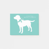 Black Lab Puppy Labrador Hond Post-it® Notes (Voorkant)