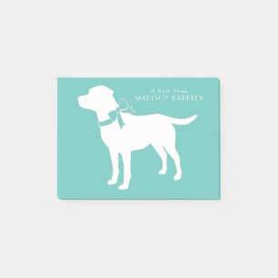 Black Lab Puppy Labrador Hond Post-it® Notes