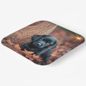 Black Lab Puppy Papieren Bordje (Gebogen)