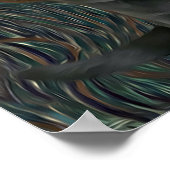 Black Lab Puppy Sterrennacht Van Gogh geïnspireerd Poster (Hoek)