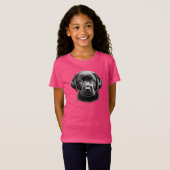 Black Lab Puppy T-shirt (Voorkant volledig)