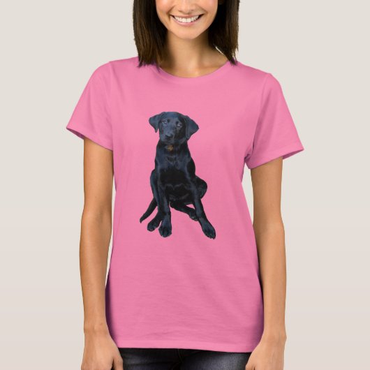 Black Lab Puppy T-shirt (Voorkant)