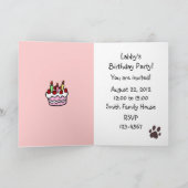 Black Lab Puppy Verjaardag Uitnodiging (Binnen)