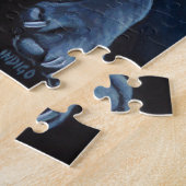 Black Lab Puzzle Personalized Dog Art Puzzles Legpuzzel (Zijkant)