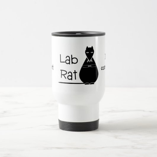Black Lab Rat Travel Mug Reisbeker (Center)