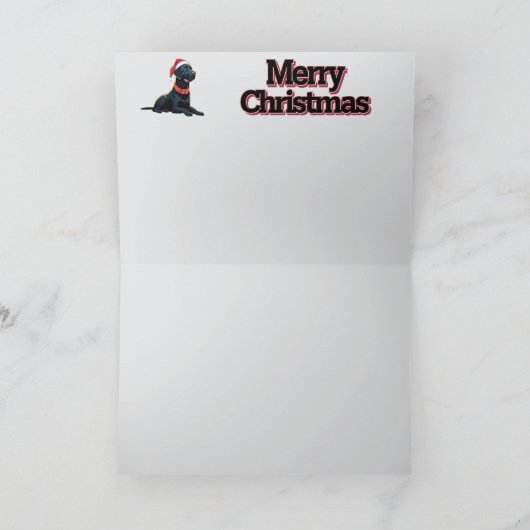 Black Lab Reindeer Kaart (Binnen)