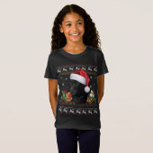Black Lab Santa Ugly Sweater Hondenliefhebber X T-shirt (Voorkant volledig)