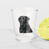 Black Lab Shot Glass Glas (Voorkant)